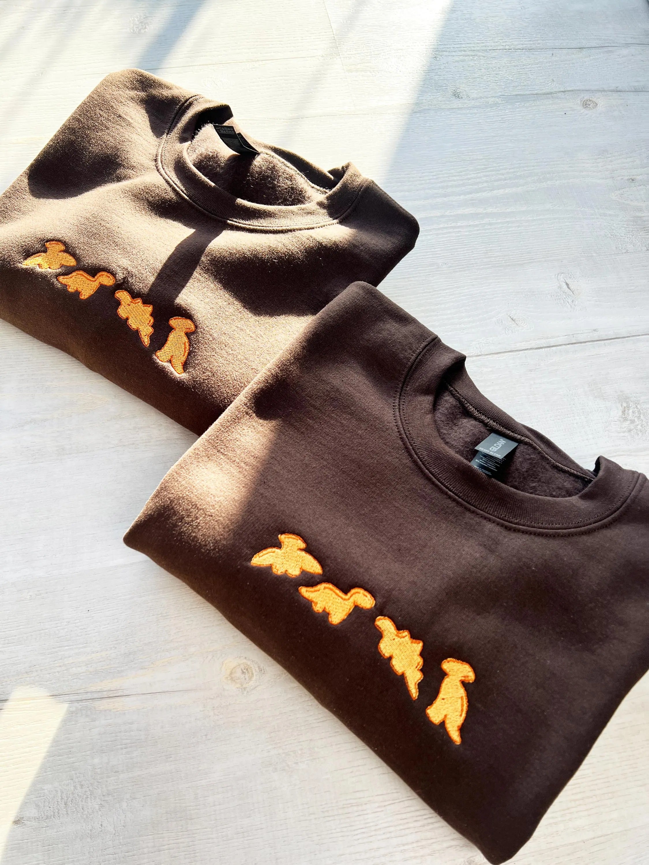 EMBROIDERED SWEATSHIRT Chicken Nuggets Sweatshirt, Dino Chicken Nuggets Shirt, Cute Dino Crewneck, Gifts For Her, Cute Gift Ideas EMBROIDERED SWEATSHIRT Chicken Nuggets Sweatshirt, Dino Chicken Nuggets Shirt, Cute Dino Crewneck, Gifts For Her, Cute Gift Ideas